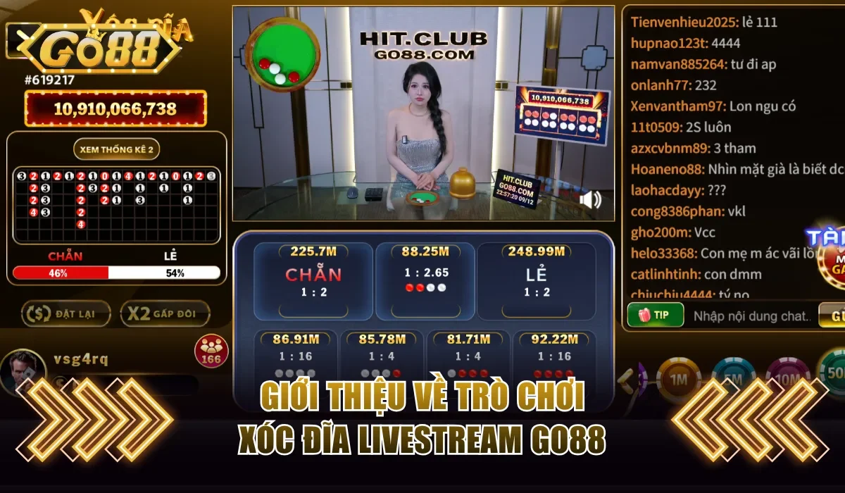 Giới thiệu về trò chơi xóc đĩa livestream Go88